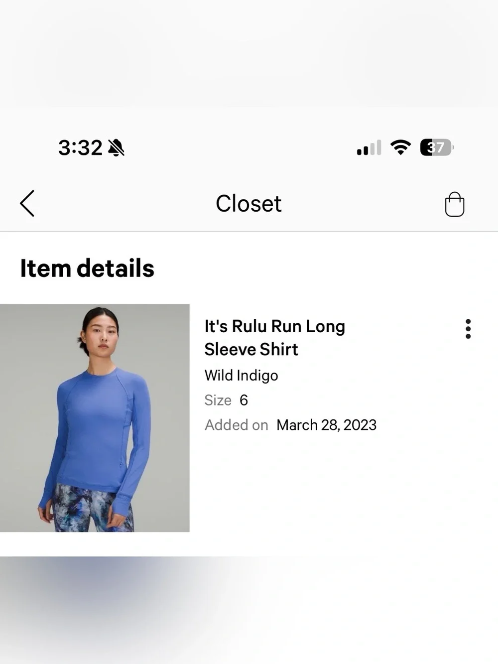 lululemon athletica Women's Scoop Crew Long Sleeve - Wild Indigo Blue